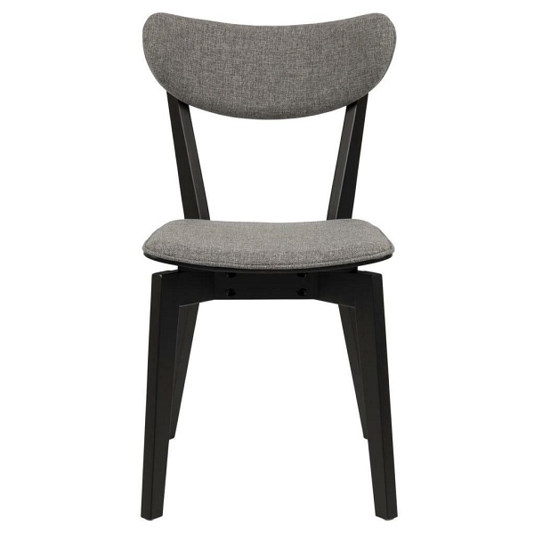 Krzesło Roxby tapicerowane szare/czarne - ACTONA